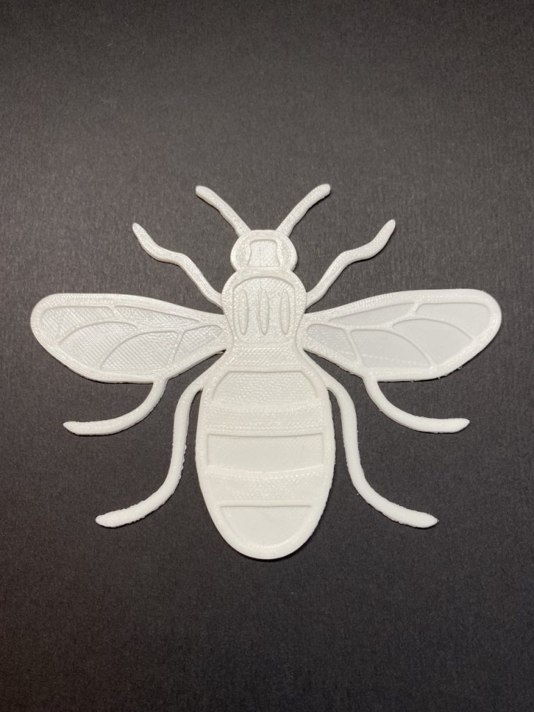 3D Printed Bee for Casting Embossing